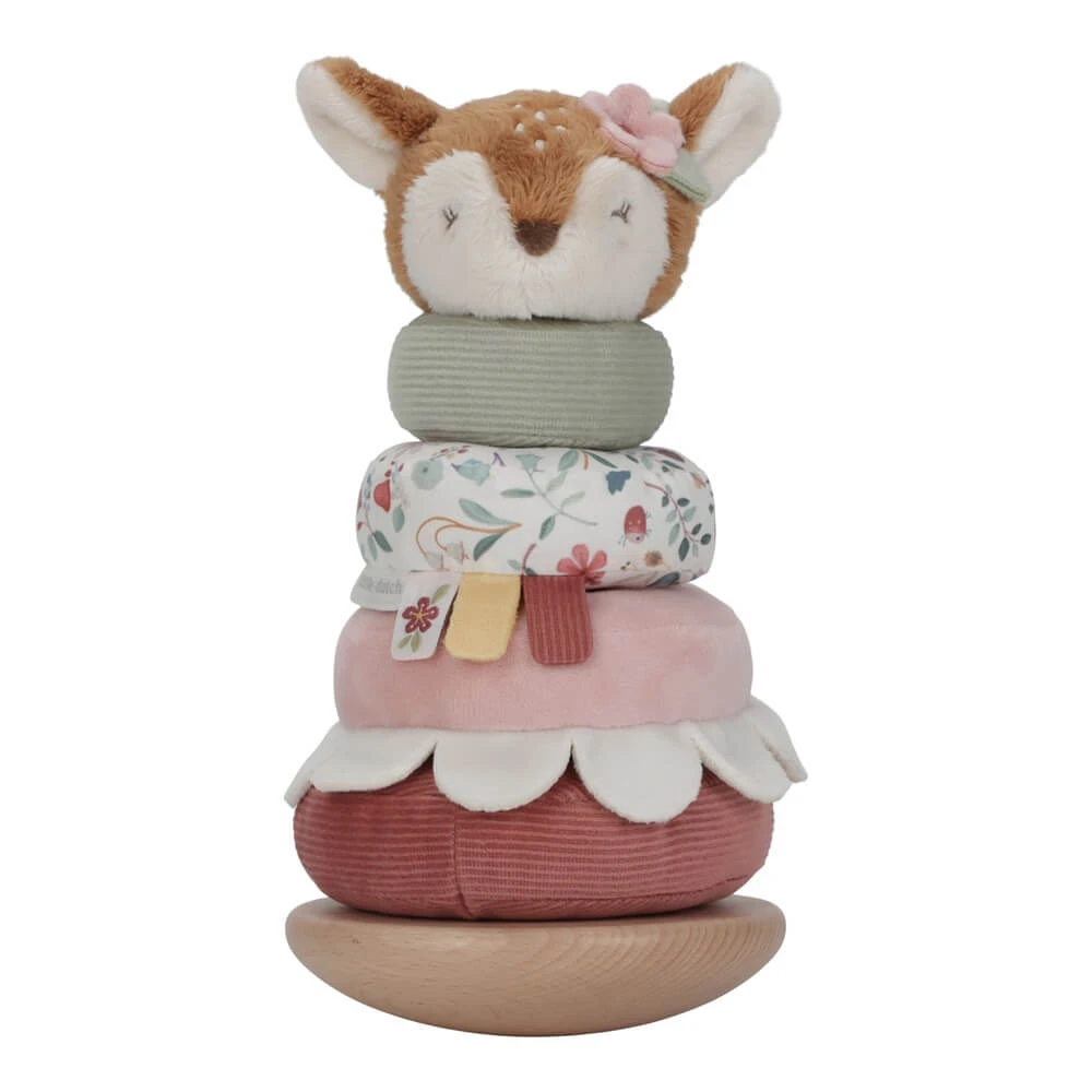 Houten en stoffen stapelspeelgoed Fairy Garden, 12 maanden+, Little Dutch
