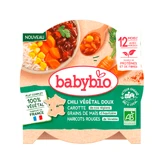 Organic Chilli menu with sweet vegetables, 12 months+, 230 g, Babybio
