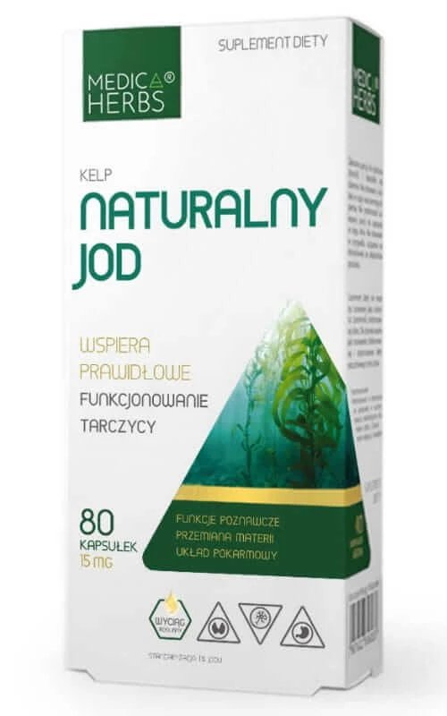 Kelp Natuurlijk Jodium 150mcg, 80 capsules Medica Herbs