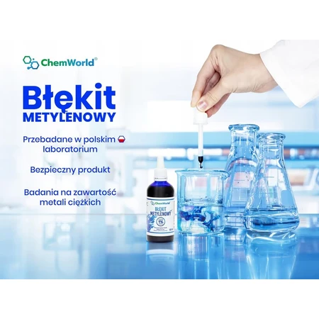 Azul de metileno 1% - 100 ml ( Ph. Eur. ) Chemworld