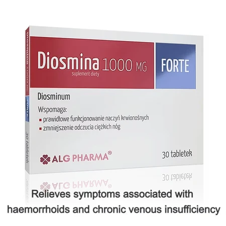 Diosmina1000 mg Forte+, 30 tablets, ALG Pharma