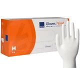 Abena, guantes de vinilo, no estériles, sin polvo, talla M, 100 unidades