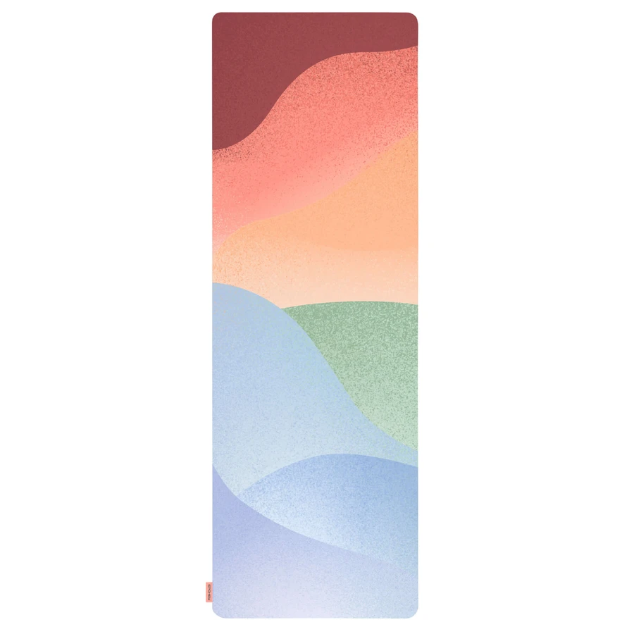 Spokey Travel Yoga, esterilla de viaje para yoga, antideslizante, plegable, de colores, 1 pieza