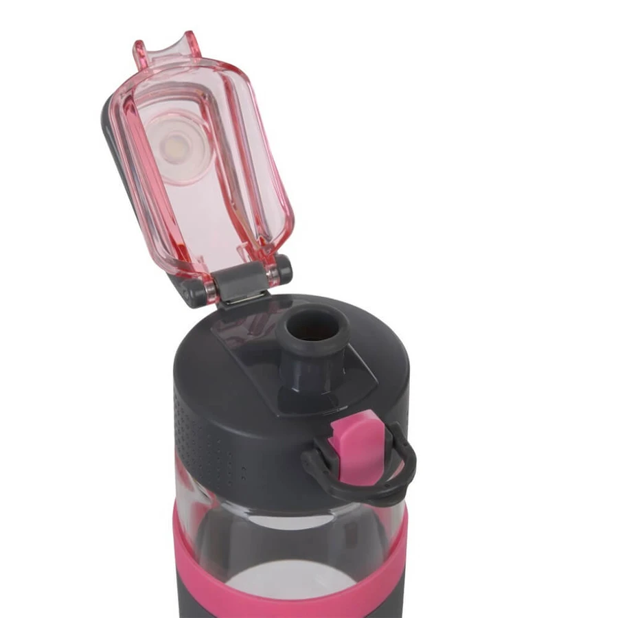 Casno, Glazen kruisfles, roze, 500 ml