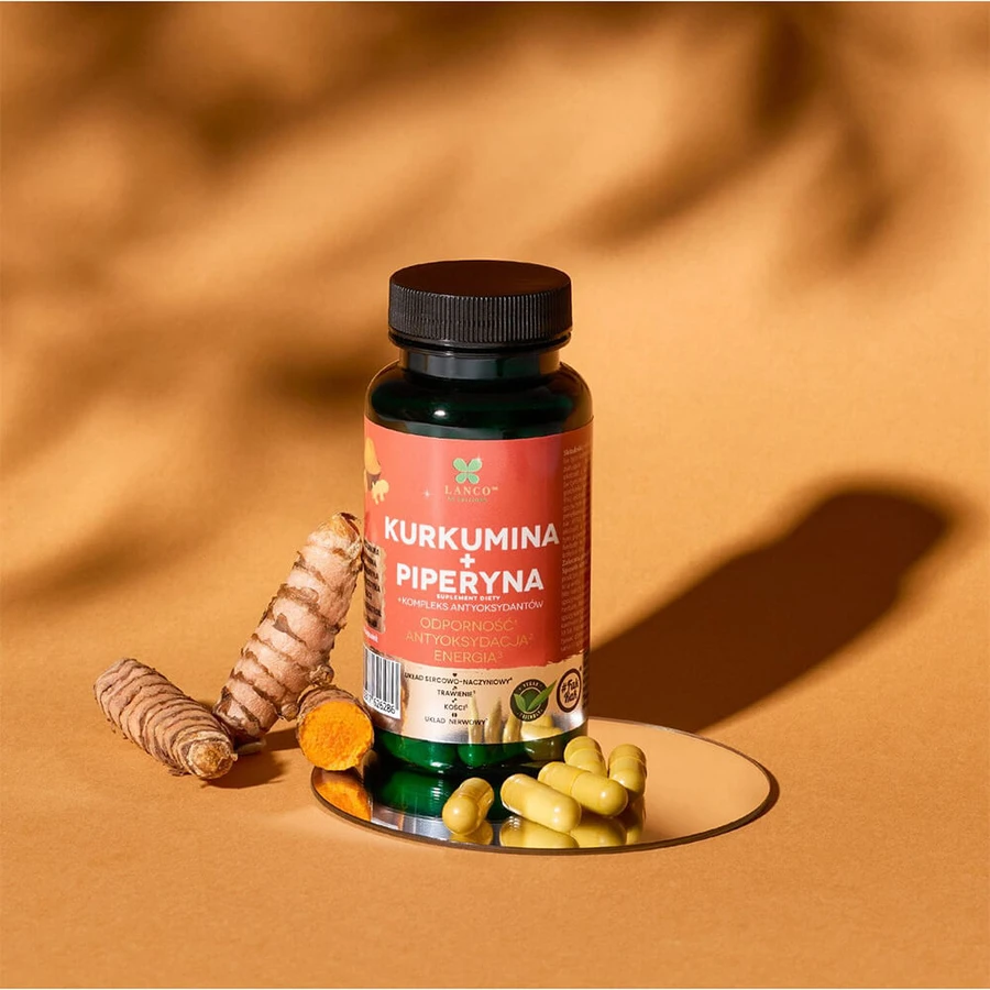 Lanco Nutritions Curcumin + Piperine, 60 capsules