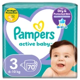 Pampers Active Baby, luiers, maat 3, 6-10 kg, 70 stuks