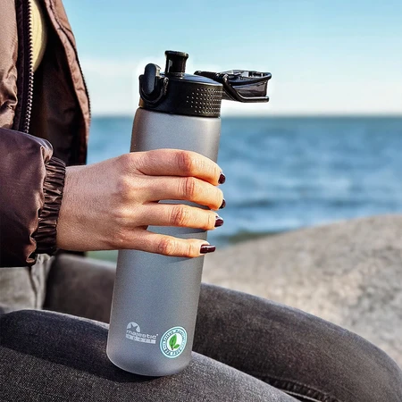Majestic Sport, tritan water bottle, Okosei Mat, grey, 750 ml
