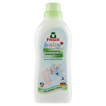 Set Frosch Baby, concentraat voor het wassen van babykleertjes, 1500 ml + concentraat voor het uitspoelen van babykleertjes, 750 ml