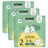 Mumin Baby, Windeln, Größe 2, 3-6 kg, 168 Stück