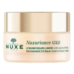 Set Nuxe Nuxuriance Gold, balsam de ochi iluminator, piele uscată, 2 x 15 ml + geantă cosmetică gratuită