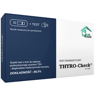LabHome Thyro-Check, blood test for elevated TSH levels, diagnosis of hypothyroidism, 1 piece