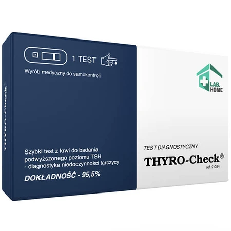 LabHome Thyro-Check, blood test for elevated TSH levels, diagnosis of hypothyroidism, 1 piece