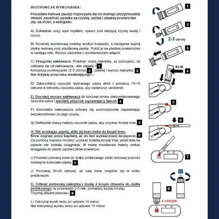 LabHome Thyro-Check, blood test for elevated TSH levels, diagnosis of hypothyroidism, 1 piece