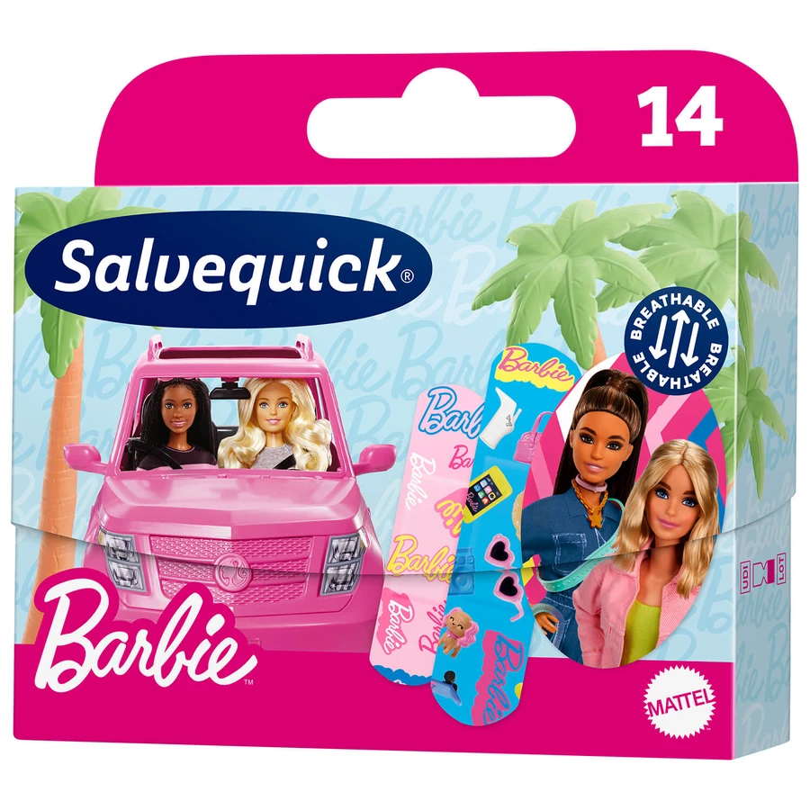 Salvequick Barbie, plasters, 14 pieces