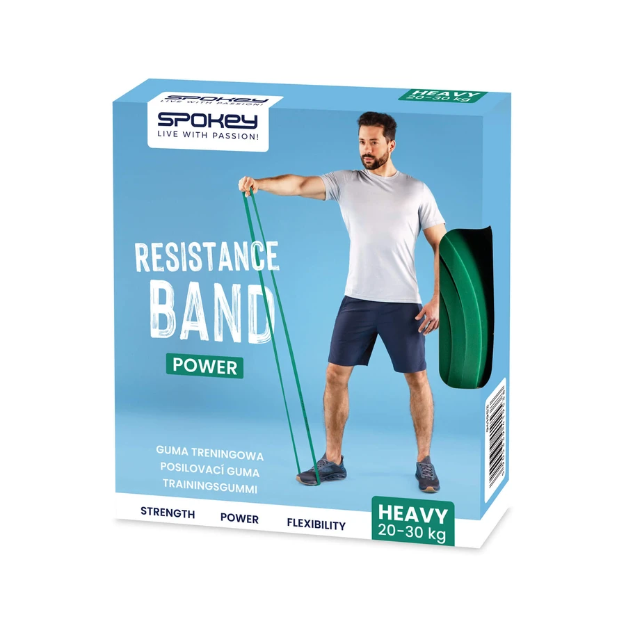 Spokey Power, weerstandsband, hard, groen, 1 stuk