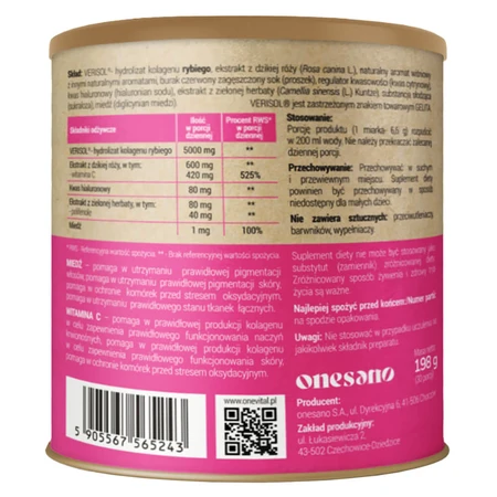 OneVital Collagen, cherry flavor, 198 g