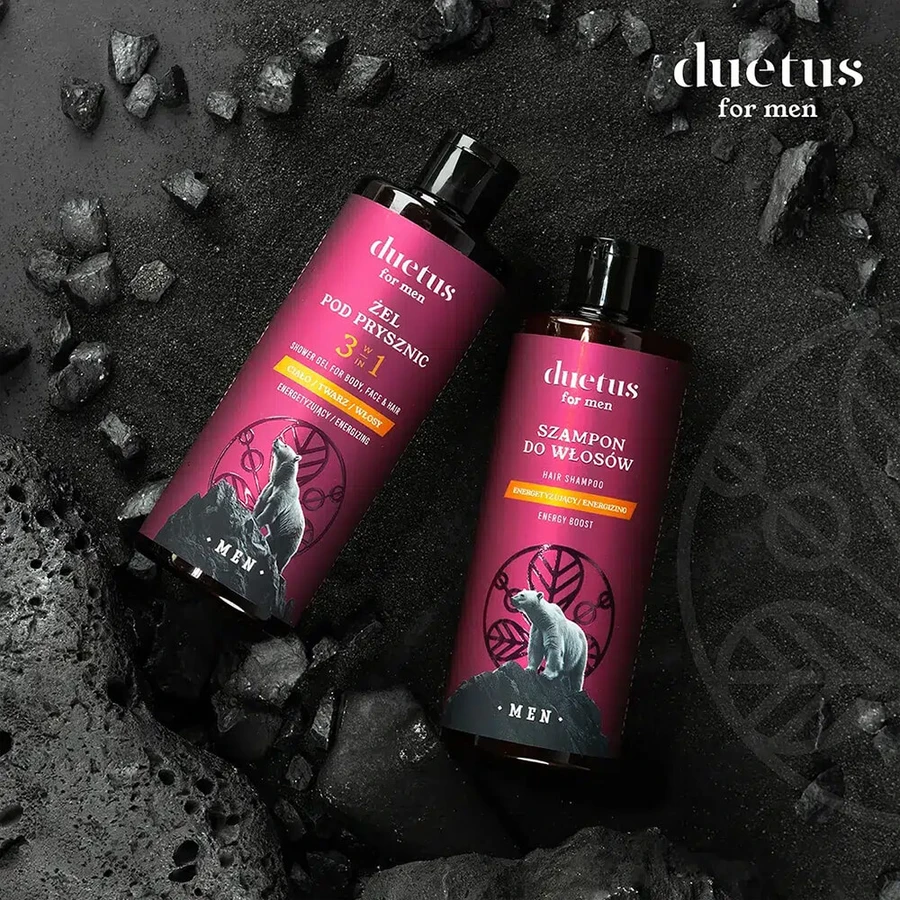 Duetus For Men, shampooing énergisant, 300 ml