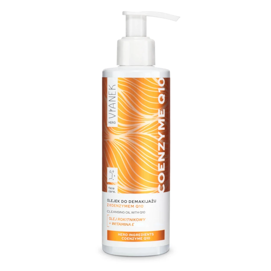 Vianek Hero Coenzyme Q10, Olio struccante con Coenzyme Q10, 195 ml
