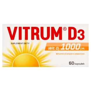 Vitrum D3, vitamin D 1000 IU, 60 capsules