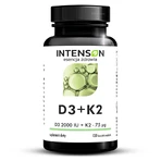 Intenson Vitamina D3 + K2, 120 cápsulas de gelatina blanda