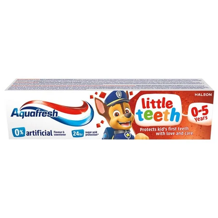 Aquafresh Little Teeth, tandpasta voor kinderen, 3-5 jaar, Psi Patrol, 50 ml