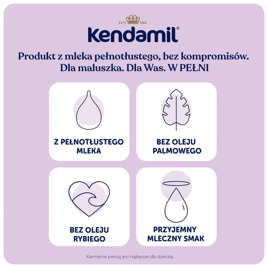 Kendamil Premium 1 DHA+, infant milk, from birth, 600 g