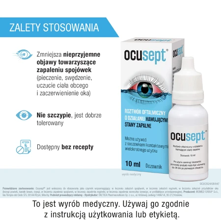 Ocusept, ontstekingsremmende oogdruppels, 10 ml