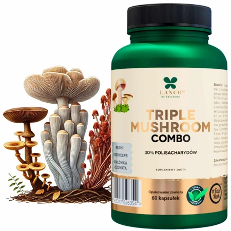 Lanco Nutritions Combo Triple Champiñón, 60 cápsulas