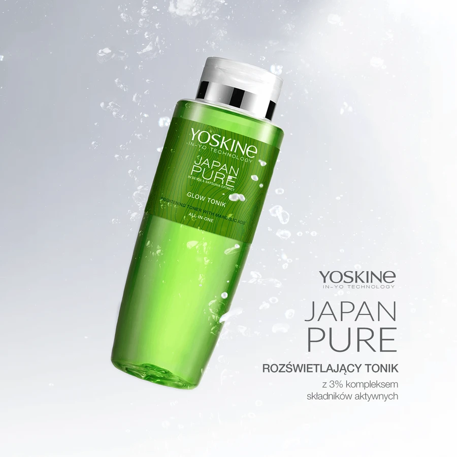 Yoskine Japan Pure, tonic iluminator, cu acid mandelic, 400 ml
