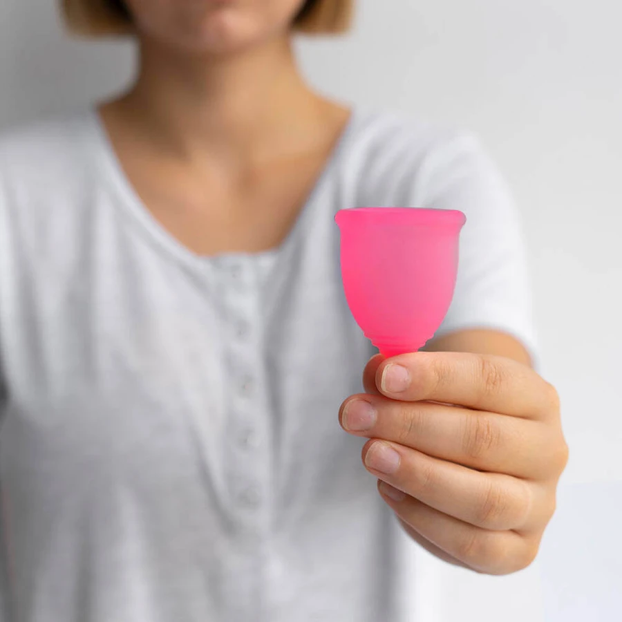 Pink, menstrual cup, size S, 1 piece