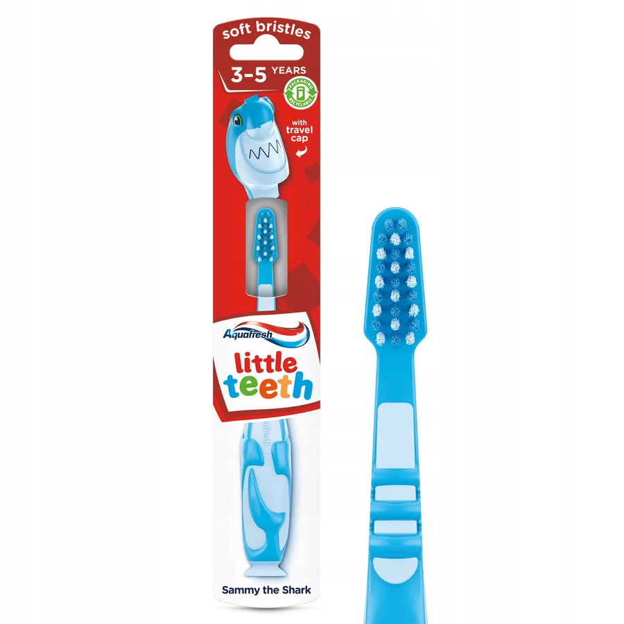 Aquafresh Little Teeth, brosse à dents pour enfants, 3-5 ans, souple, 1 pièce