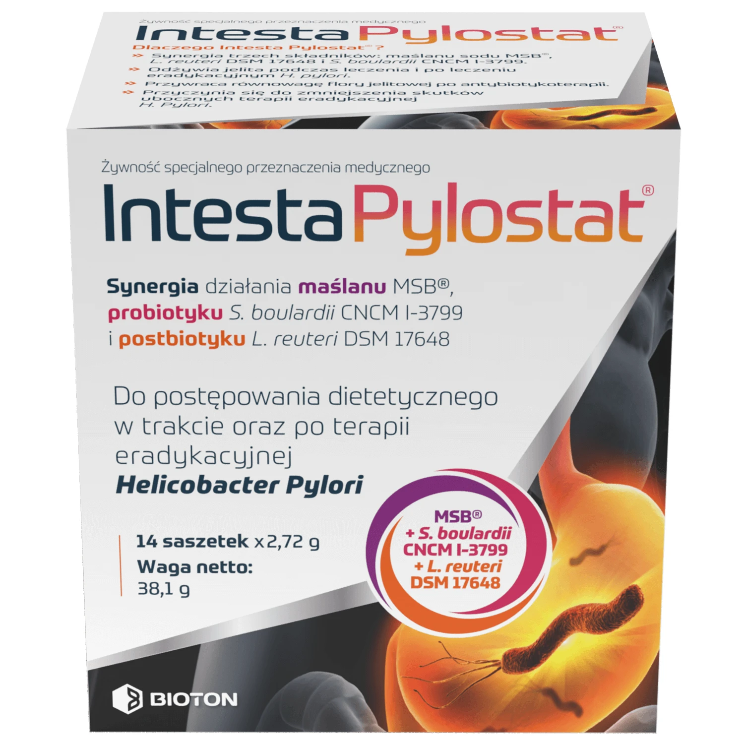 Intesta Pylostat, 2,72 g x 14 sachets