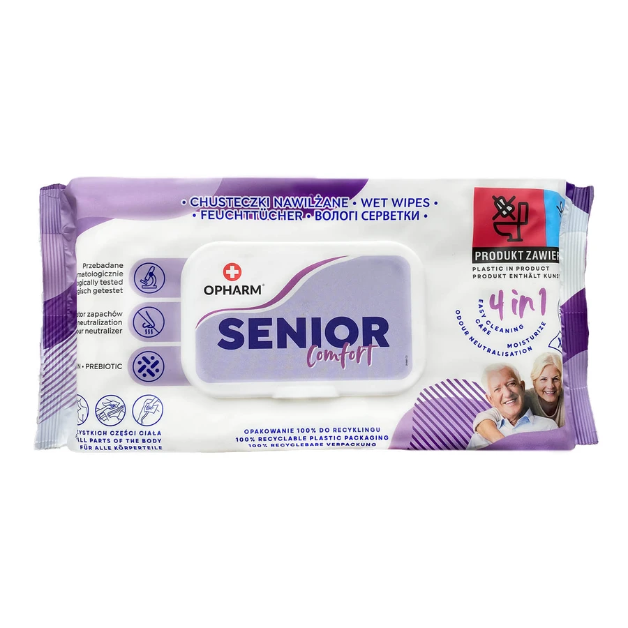 Opharm Senior Comfort 4in1 Set, Feuchttücher, 4 x 72 Stück
