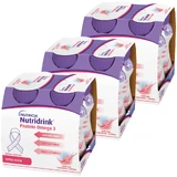 Nutridrink Protein Omega 3 pack, voedingspreparaat, frisse aardbei-framboos smaak, 12 x 125 ml