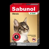 Grijze antiparasitaire halsband voor katten, 35 cm, 1 stuk, Sabunol