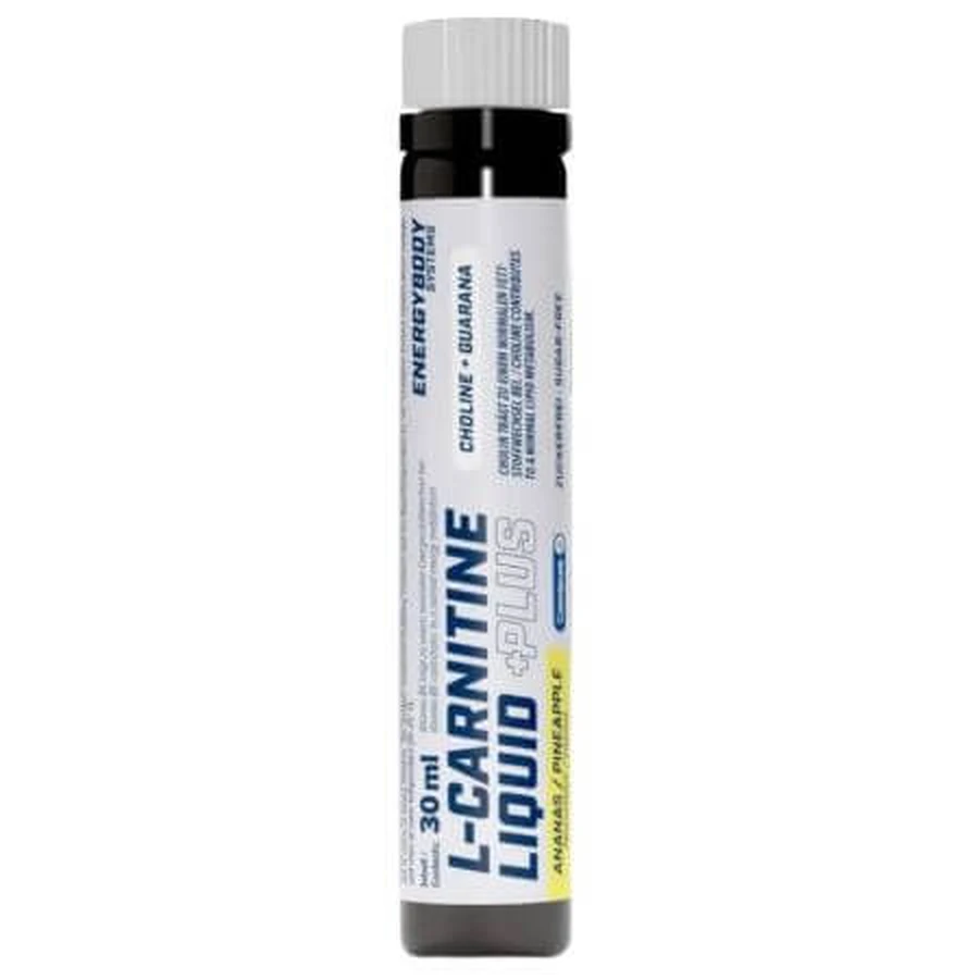 Carnitina liquida al gusto di ananas L-Carnitina Plus, 30 ml, Energybody