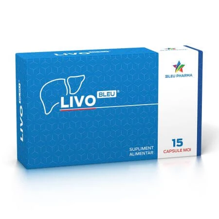 LivoBleu, 15 capsules mij, Bleu Pharma