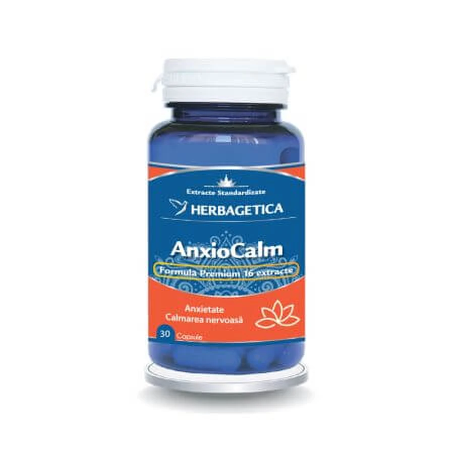 Anxiocalm, 30 capsules, Herbagetica