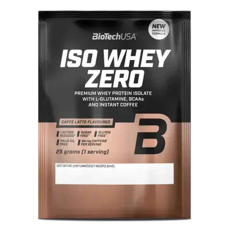 Caffe Latte Iso Whey Zero Eiweißpulver, 25 g, BiotechUSA