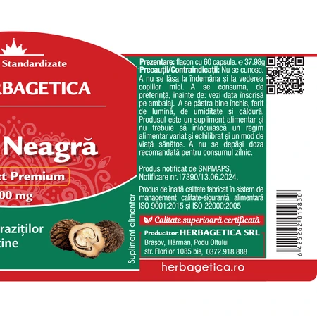 Black Walnut, 60 capsules, Herbagetica