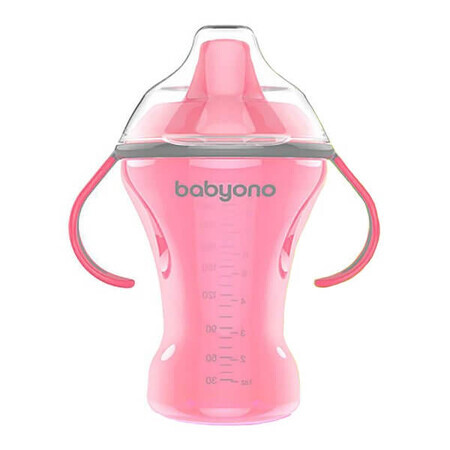 Roze anti-overgeefblik, 240 ml, Babyono