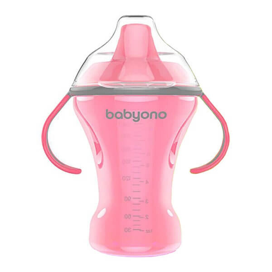 Roze anti-overgeefblik, 240 ml, Babyono