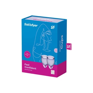 Satisfyer Voel je Zeker Menstruatie Cup Set 15 ml + 20 ml Lila