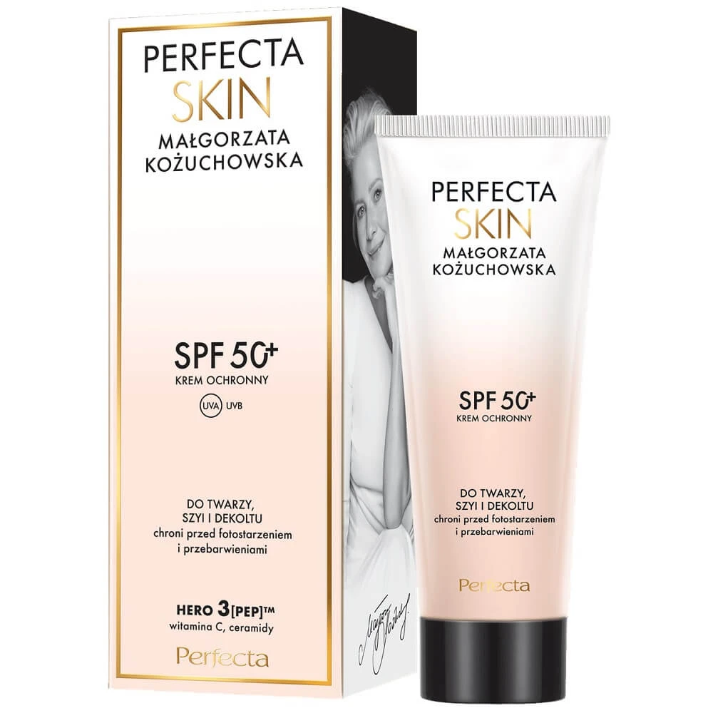 Perfecta Skin Malgorzata Kozuchowska Beschermende Crème SPF50+ voor gezicht, hals en decolleté, 50 ml