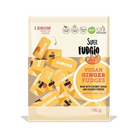 Biologische glutenvrije toffee met gembersmaak, 150 g, Superfudgio