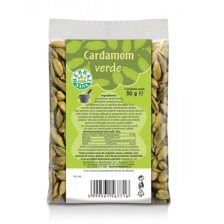 Cardamome verte, 50 gr, Herbal Sana