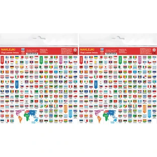 Pegatinas banderas del mundo 2 unidades