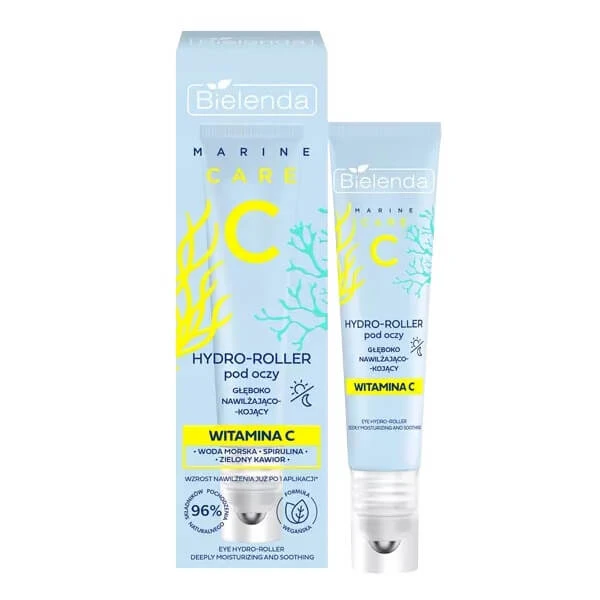 Bielenda C Marine Care Hydroller voor onder de ogen, diep hydraterend en verzachtend met vitamine C, 15 ml