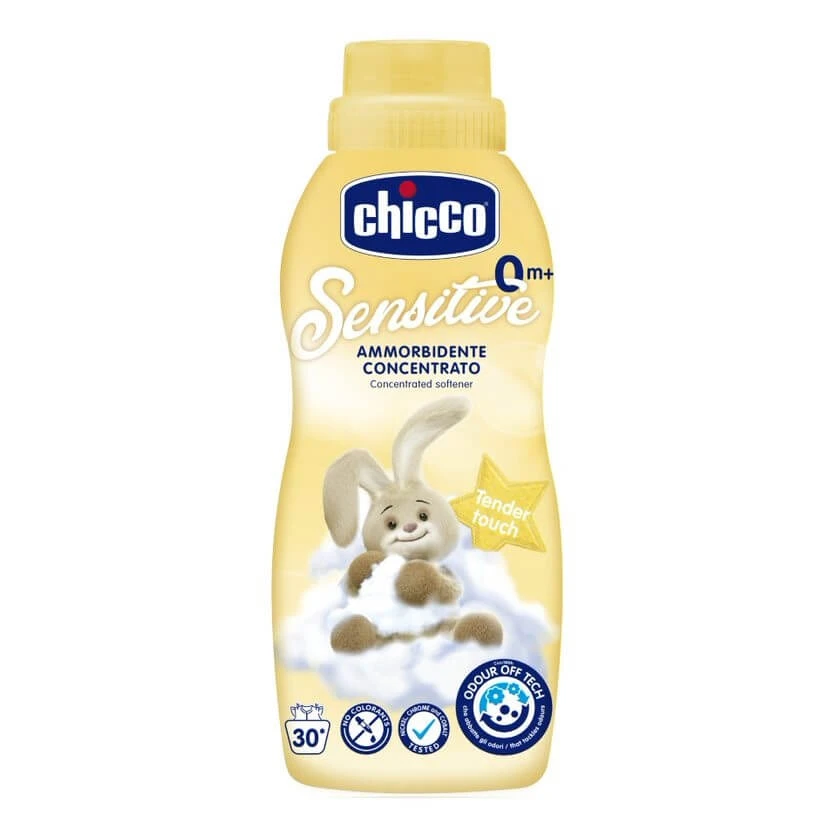 Chicco Baby wasverzachter en glansspoelmiddel 0m+ Tender Touch, 750ml
