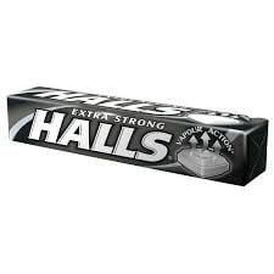 Halls Extra Sterke Menthol en Eucalyptus Smaaksnoepjes, 9 stuks, Kraft Food